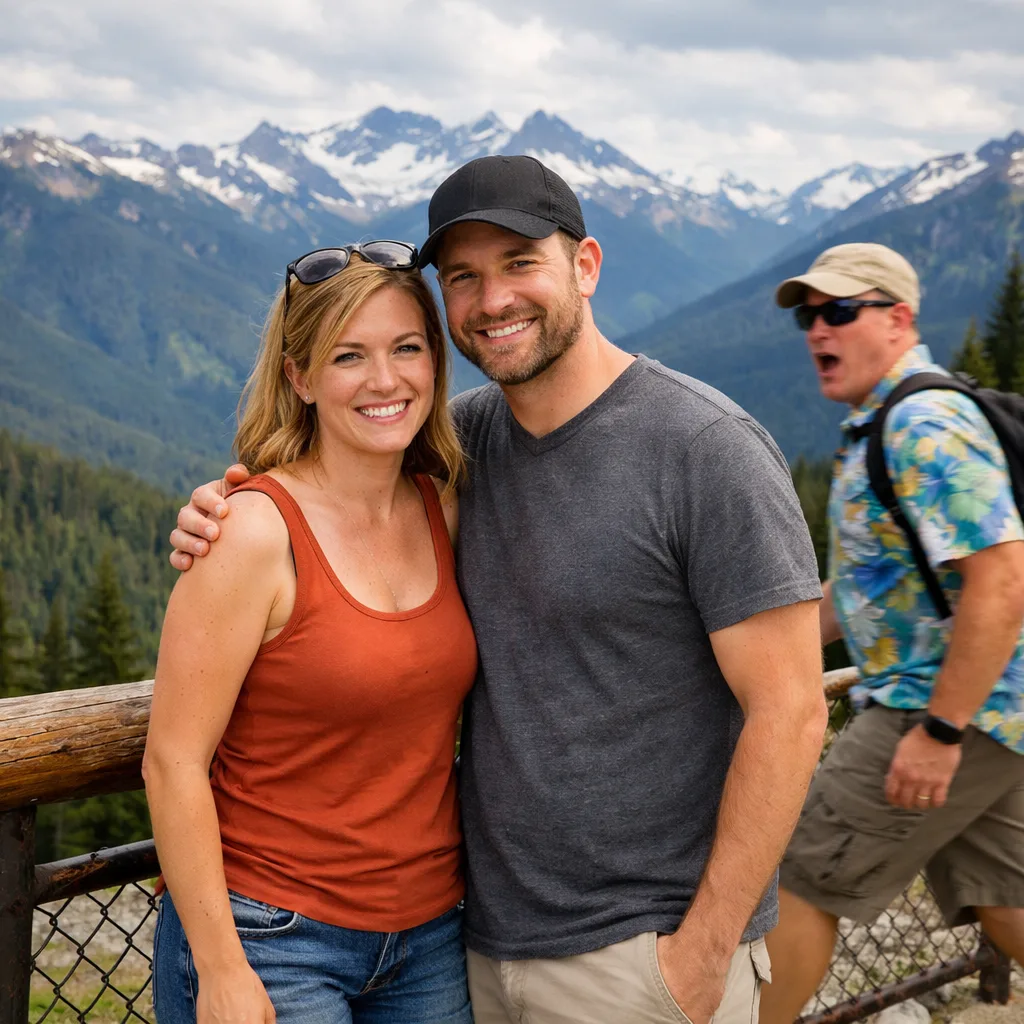 Photobomber before